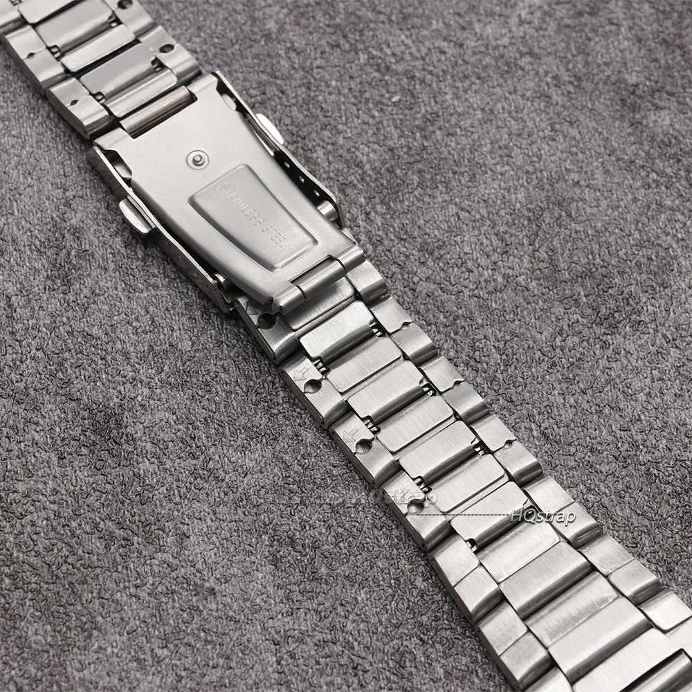 Slim 18mm Stainless Steel Metal Watchband Bracelet