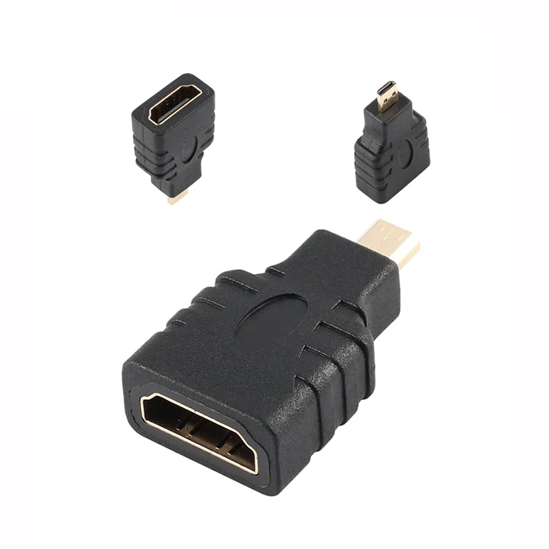 Micro HDMI Male To HDMI Female Adapter - 1080P For Xbox 360, PS3, HDTV (Robotsky) 8 thumbnail image