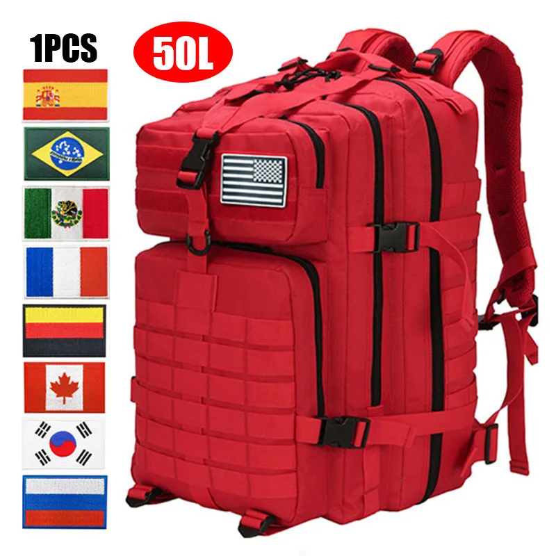 

Мужской тактический армейский рюкзак, дорожное оборудование для кемпинга, сумка для рыбалки, 30 л/50 л