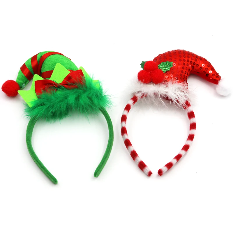 (1 Piece/bag) 23 * 16cm Christmas Decoration Clown Headband Holiday Party Supplies For Children And Adults DIY