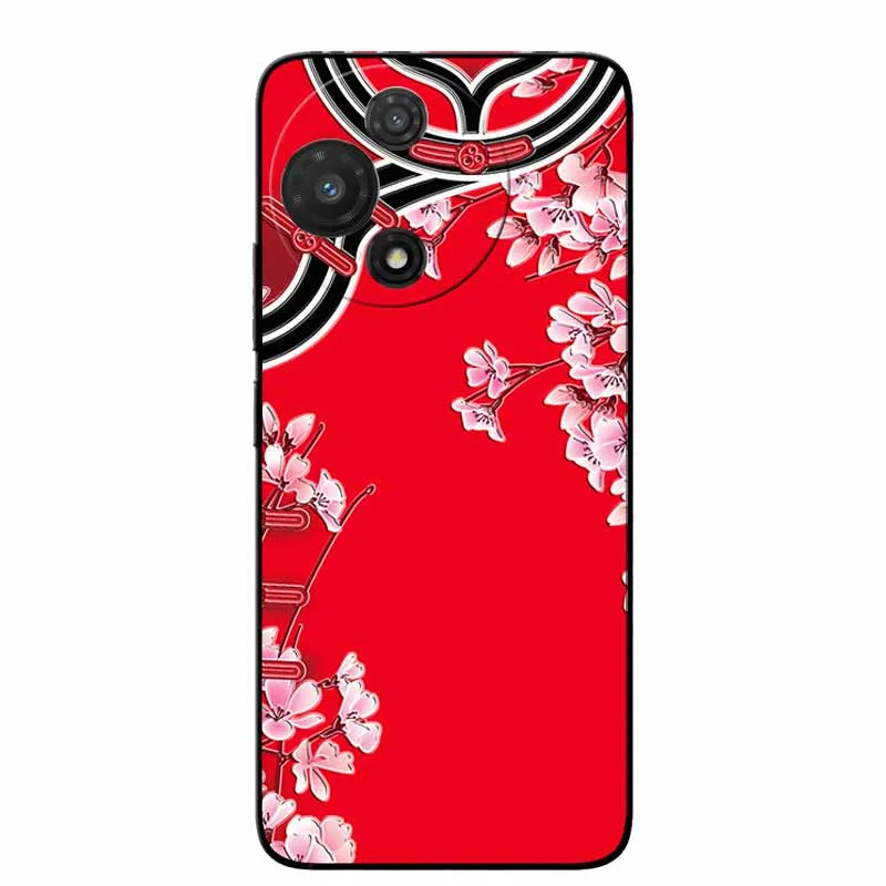 3D Cartoon Embossed Retro Silicone Case with Anime Bumper
