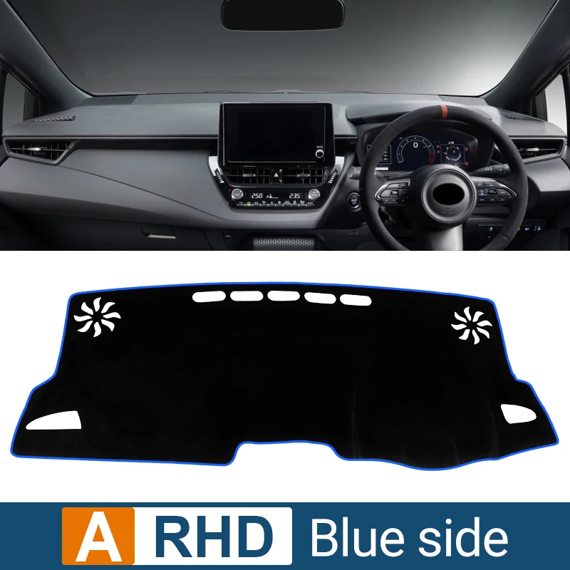 Anti-UV Non-Slip Car Dashboard Cover and Light Deflector Mat