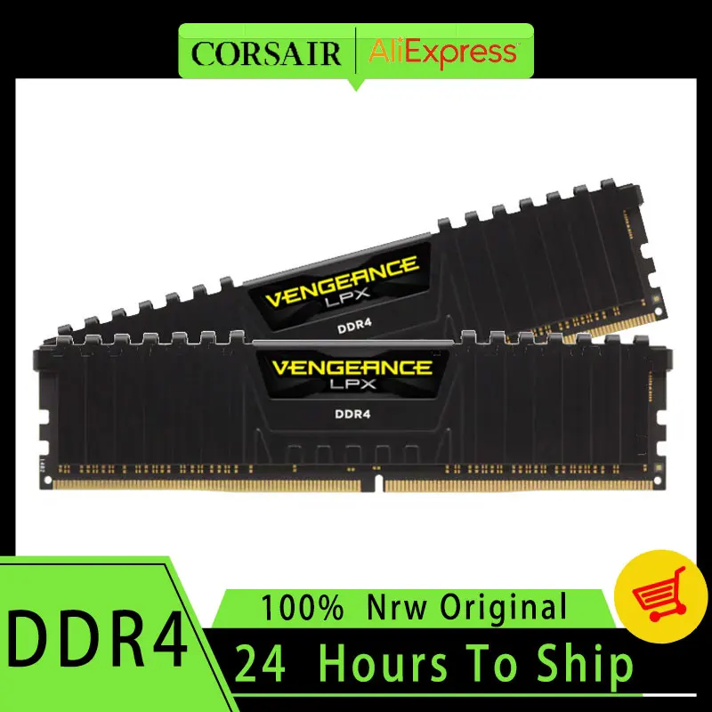 Corsair Vengeance LPX 16GB 8GB DDR4 3600MHz 3200MHz 1.35V Desktop Memory -  Black - AliExpress