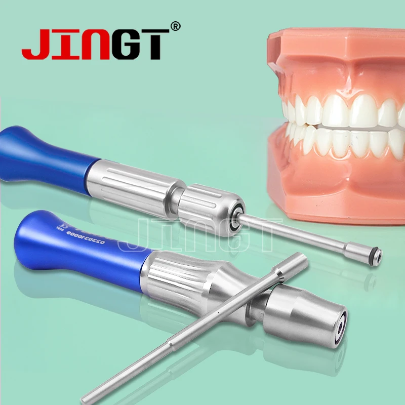 

JINGT Dental Orthodontic Screwdriver Handle Kit Dentist Implants Self Drilling Tool Hexagonal Head Anchor Wrench Screw Drivers