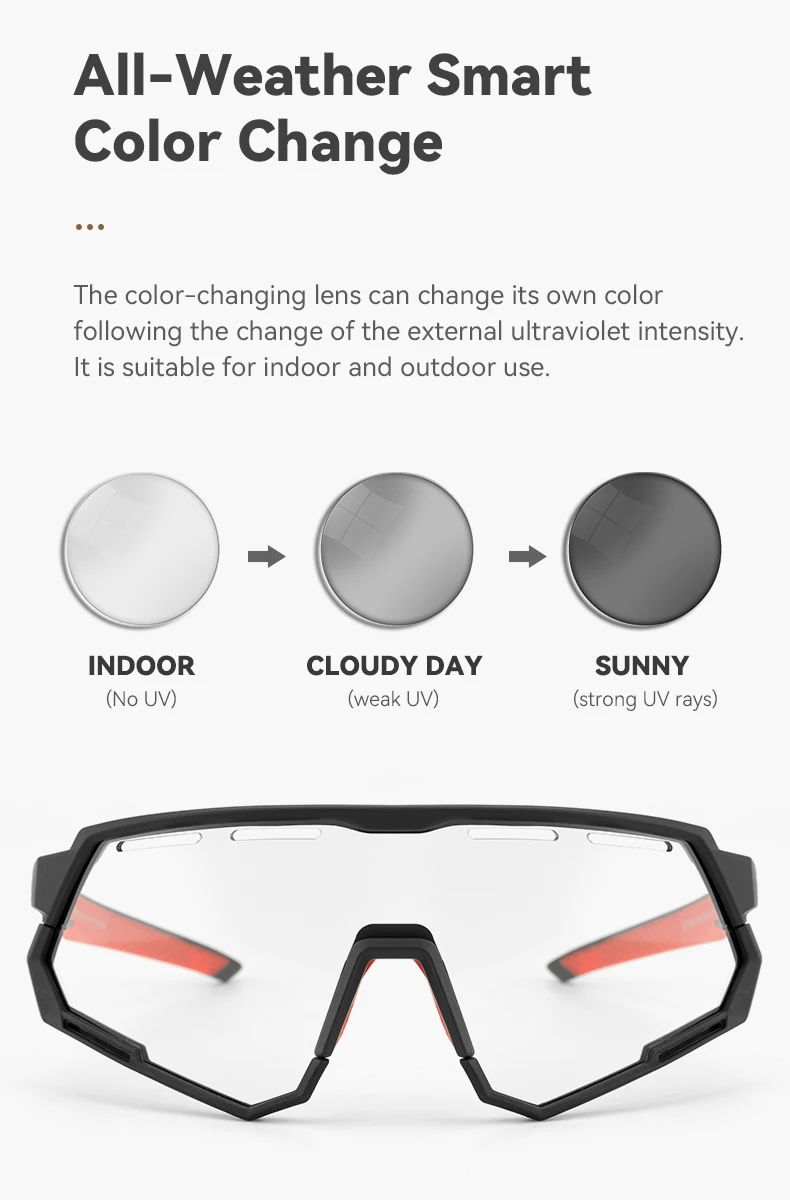 Rockbros 2 linse polarisierte photo chrome fahrrad brille uv400 fahrrads onnen brille sport brille mtb straßen brille fahrrad brille – Detail 9