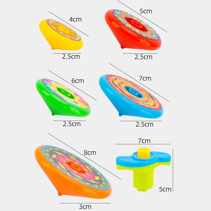 Kids Spinning Top Folding Gyroscope Spinning Toys Stacking Battle Gyroscope Toy Colorful Launcher Spinning  Birthday Party Gift - 6