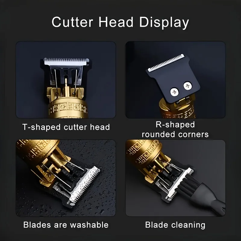 High-Power Electric Clippers Barbershops Shaving And Trimming USB Charging