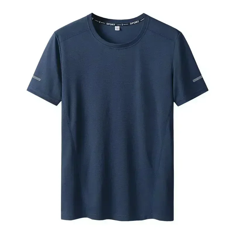 3pcs Summer Sport T-shirt Men Plus Size 6XL/7XL Quick Dry Tees Oversized Round Neck Short Sleeve Fitness Running