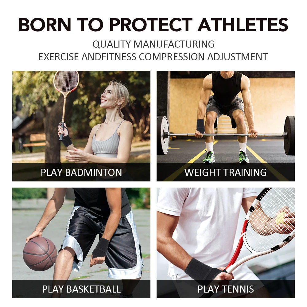 Adjustable Wrist Brace Perfect for Women & Men Support Wrap Strap Hand Carpal Tunnel Brace Fitness Suitable Both Right Left Hand