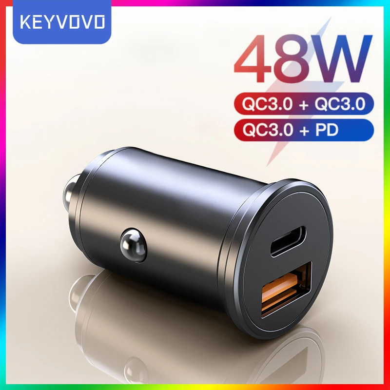 Автомобильное зарядное устройство USB быстрая зарядка 4 0 QC4.0 QC3.0 QC SCP 5A PD Type C 48 Вт