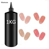 Eleanuos Wholesale 1kg No Wipe Top Coat Super Quality Soak Off UV LED Rubber Base Refill Matte Top Professional Nail Salon Use 5