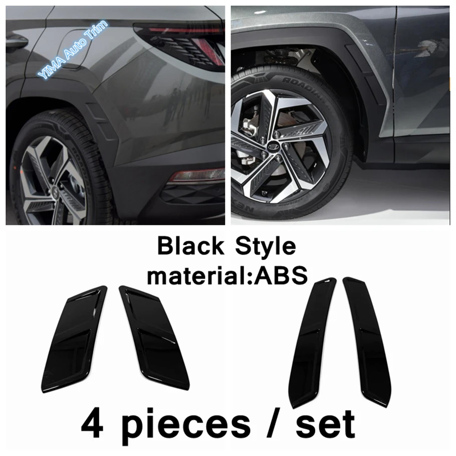 Premium ABS Car Body Wheel Side Cover Trim - Front & Rear for Hyundai Tucson - Stylish Modification Accessories