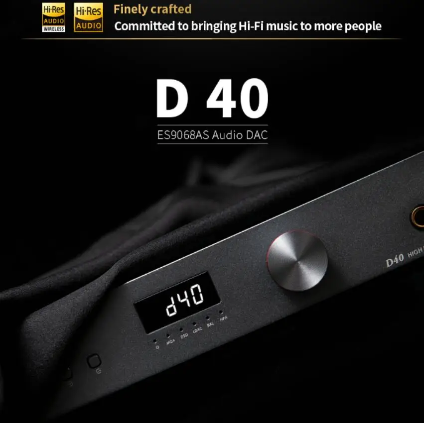 Фото LOXJIE D40 MQA аудио DAC ES9068AS OPA1612 * 4 MQA-CD Bluetooth 5,1 DSD512 оптический коаксиальный DoP64 XU-216 с дистанционным управлением №3