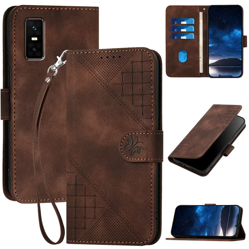 Luxury Pattern Flower Leather Phone Case - Flip Cover Wallet with Card Holder
