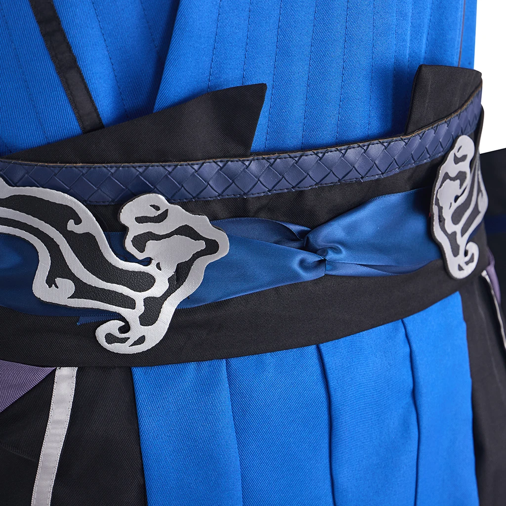 Mortal Kombat: Sub-Zero | Blue Black Lin Kuei Warrior Cosplay Costume 39 Mortal Kombat Sub-Zero Lin Kuei Warrior Cosplay Costume for Men (Unofficial)