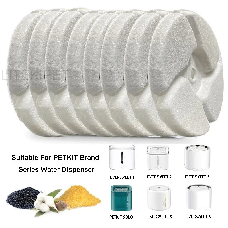 

Replacement Filters Units Compatible with PETKIT EVERSWEET 2 3 SOLO 5 6 Cat Water Fountain Dispenser multiple filtration