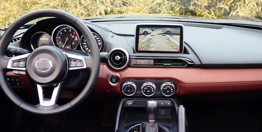 HD Fish Eye Rückfahrkamera für Mazda MX5 ND 2015 ~ 2023 funktioniert mit OEM Factory Unit Backup Reverse Parking Camera Plug and Play – Detail 3