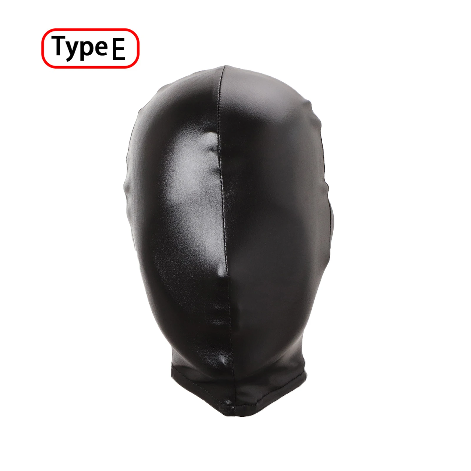 Unisex Latex Bronze Open Mouth and Eye Mask