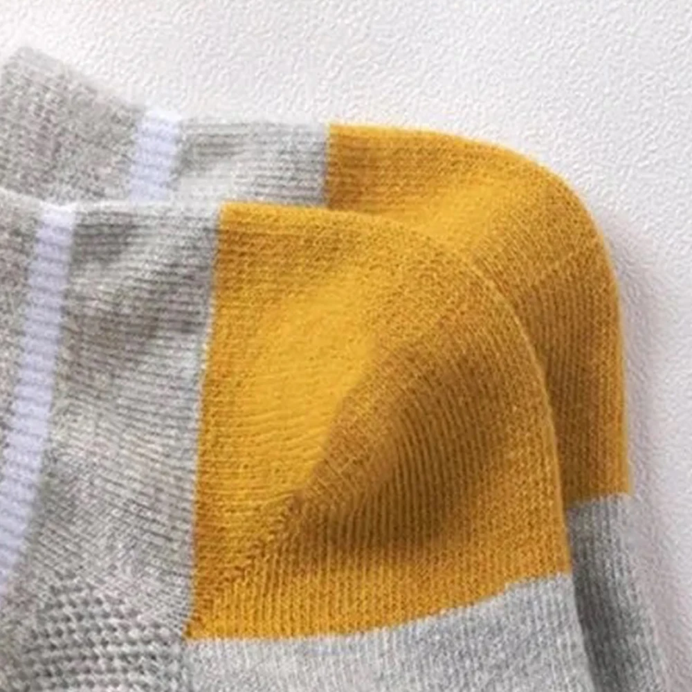 5Pairs Mesh Socks Male High Quality Sports Breathable Non-slip Summer Harajuku Casual Cotton Soft Men Thin Cut Short Ankle Socks
