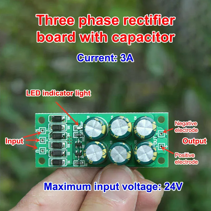 Compact Three-Phase Rectifier Bridge Module with DC Generator Filter