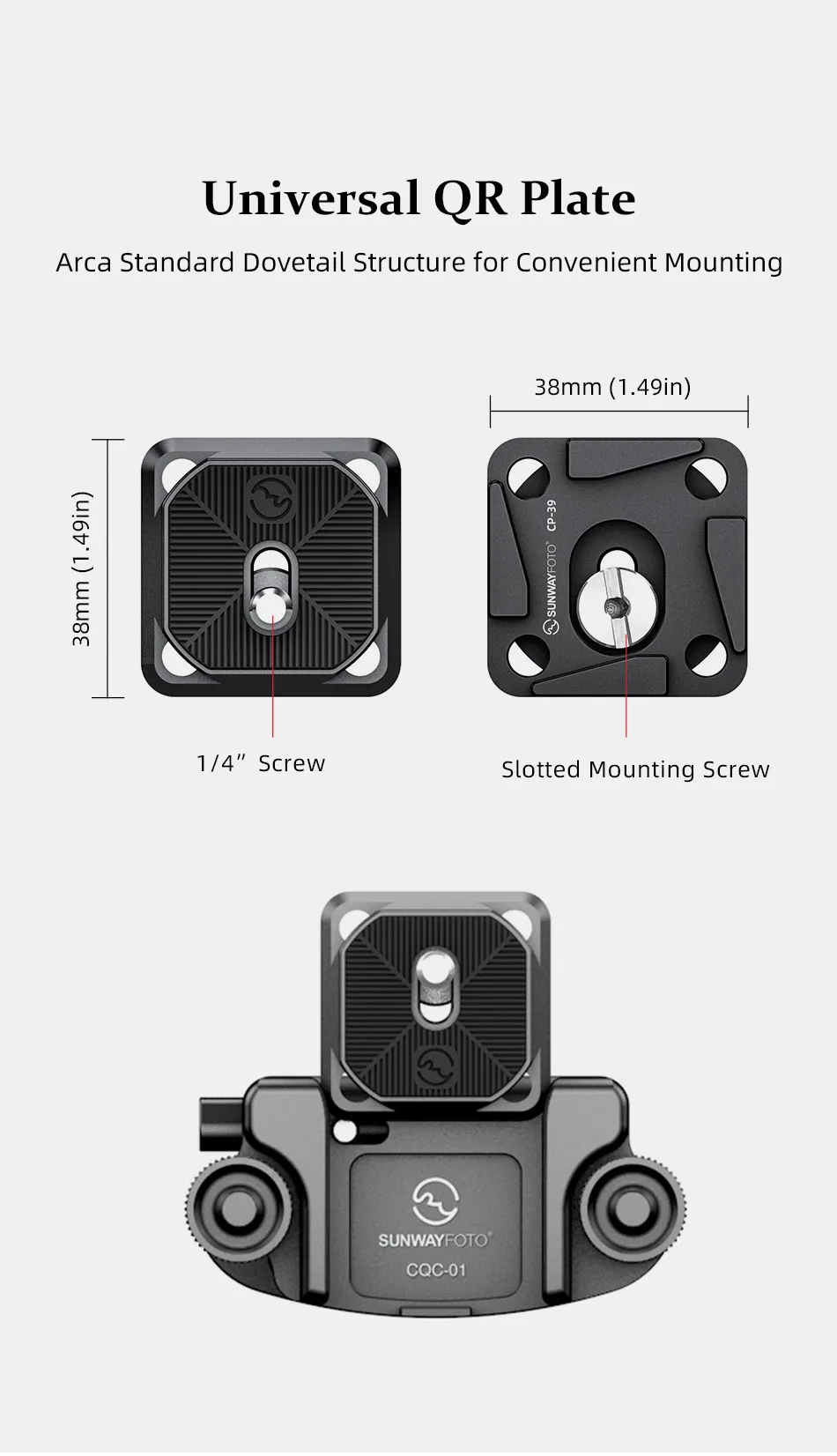 Arca-Swiss, P ** Sign, 2 pcs, CP-39-2