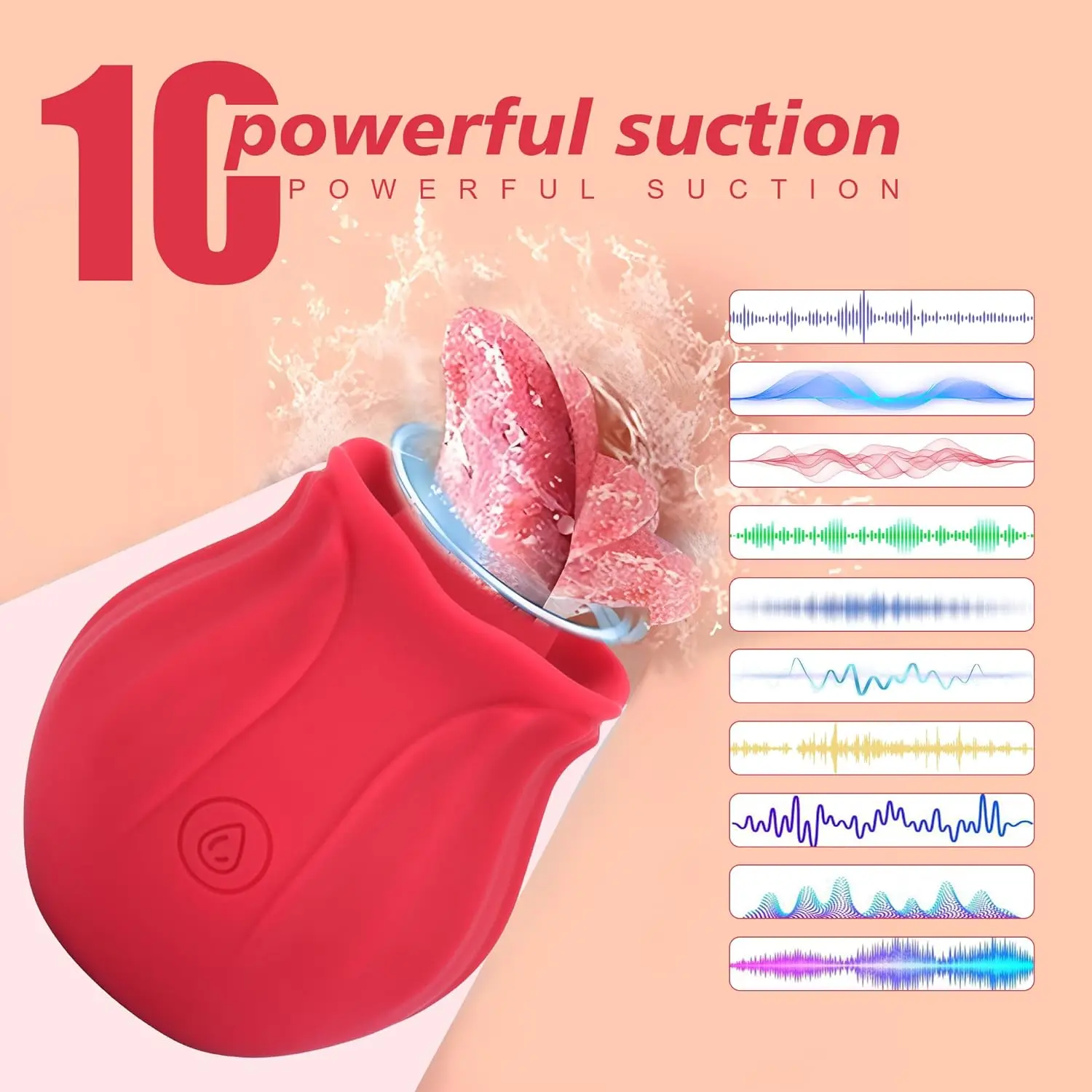 Female Sex Toy Rose Shape Sucking Dildo Vibrator G-spot Pussy Nipple Sucker Oral Licking Clitoris Stimulation Masturbating vagina sucking vibrator,clit sucker vibrator,female sex toy,female masturbator