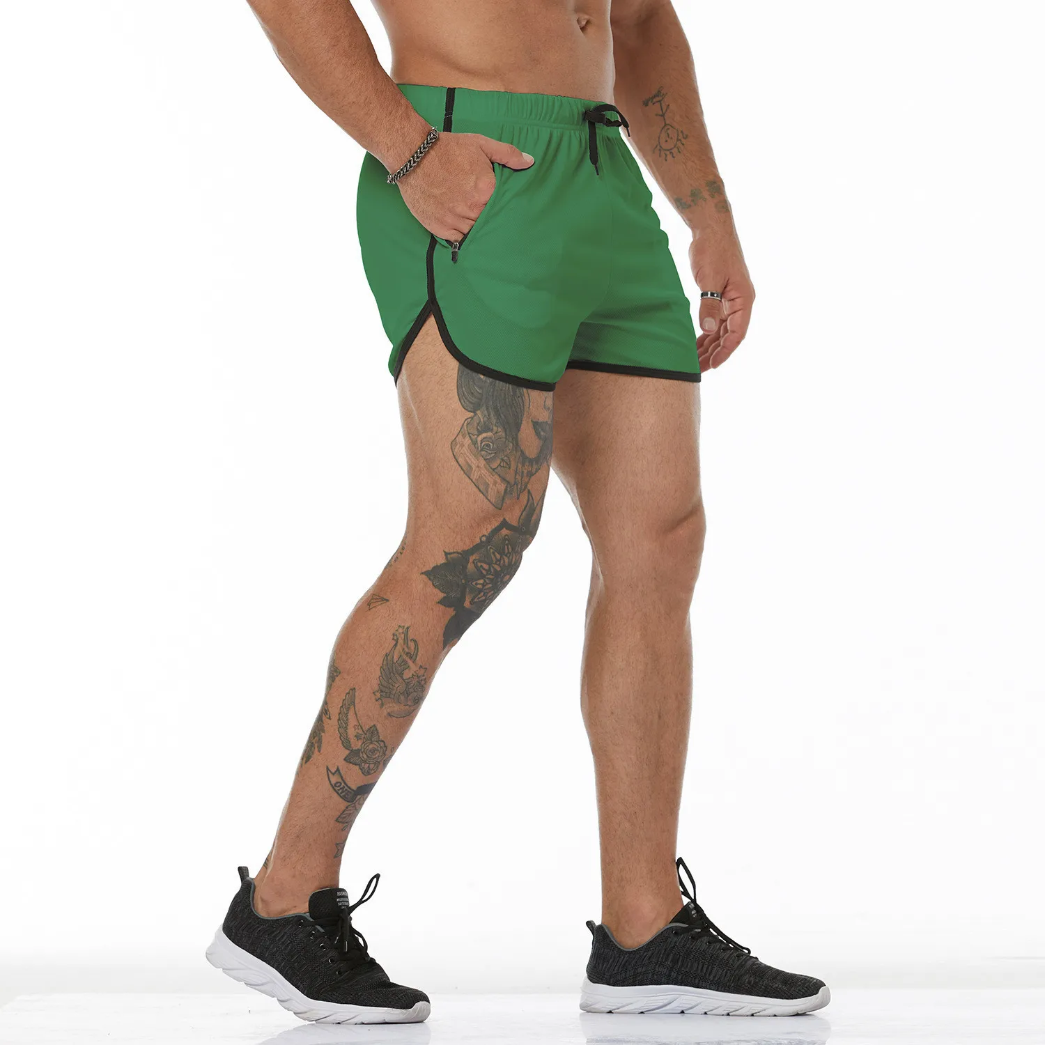 

Clash Of Colors 5'' Inseam Running Shorts men-s-bottoms Green