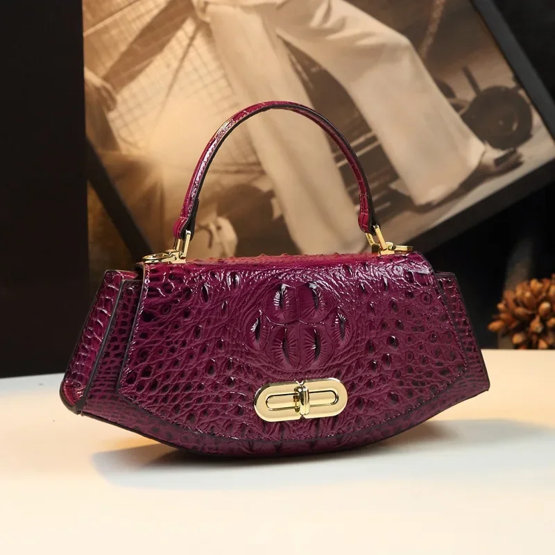 

Дизайнерская брендовая сумка с крокодиловым принтом, седельная кожаная сумка, сумка через плечо, сумки для женщин, Лидер продаж