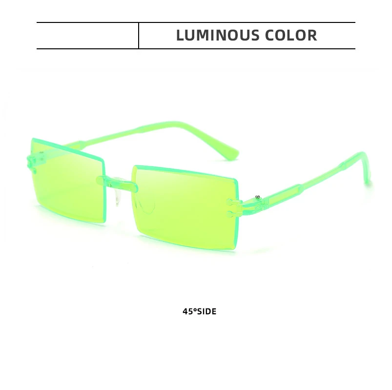 Fashio Vitage Suglasses Wome Rimless Frameless Rectagle Shades Gradiet Brad Summer Travelig Su Glasses for_voghion.com