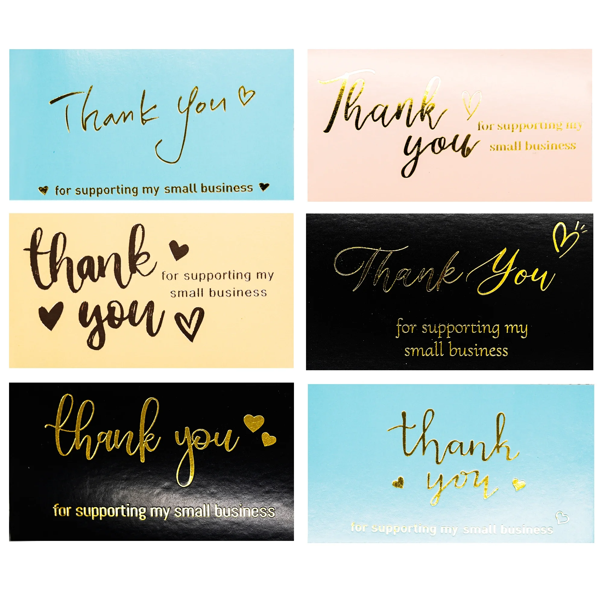 

50pcs Thank You Card Thank You For Your Order Card Praise Labels For Small Business Decor For Small Shop Gift Greeting Card