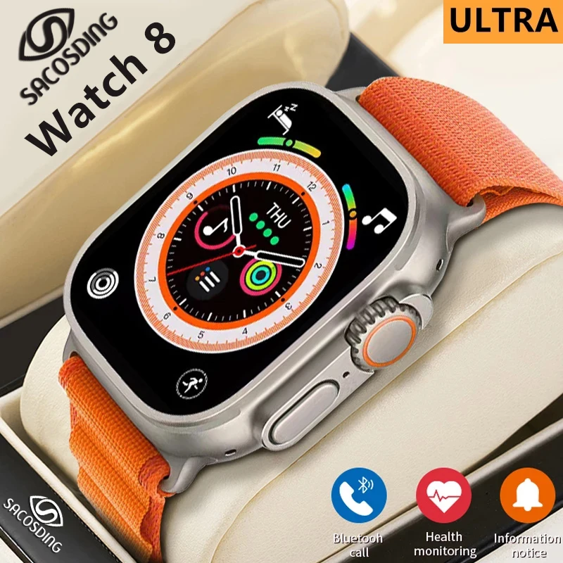 New Smart Watch Ultra Series 8 NFC Smartwatch Men Women Bluetooth Call