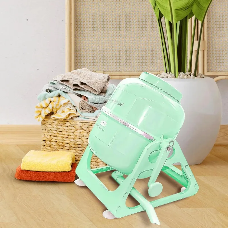 WonderWash Portable Washing Machine for Apartment & Tiny Spaces - Manual Hand Clothes Washer with Retro Design 4