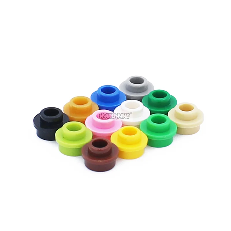 Marumine MOC Plate Round 1x1 With Open Stud 85861 28626 100PCS Bricks Assembles Particles Parts Toys Accessories Building Blocks 2