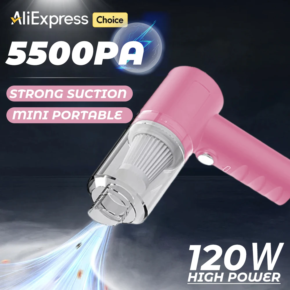 Mini Car Vacuum Cleaner Wireless Handheld Portable Cleaner Home Appliance Cleaning Machine Car Keyboard
