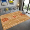 3D Basketball Court Printed Carpet Bedroom Bedside Living Room Sofa Table Area Rug Soft Large Size Floor Mat Doormat Home Decor 1
