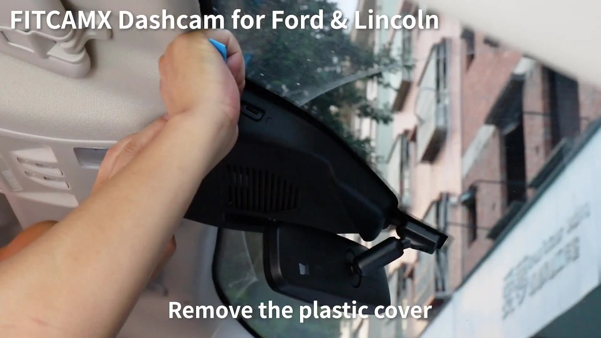 Fitcamx 4K Dual Dash Cam For Ford/Lincoln - OEM Look With 128GB Card & WiFi