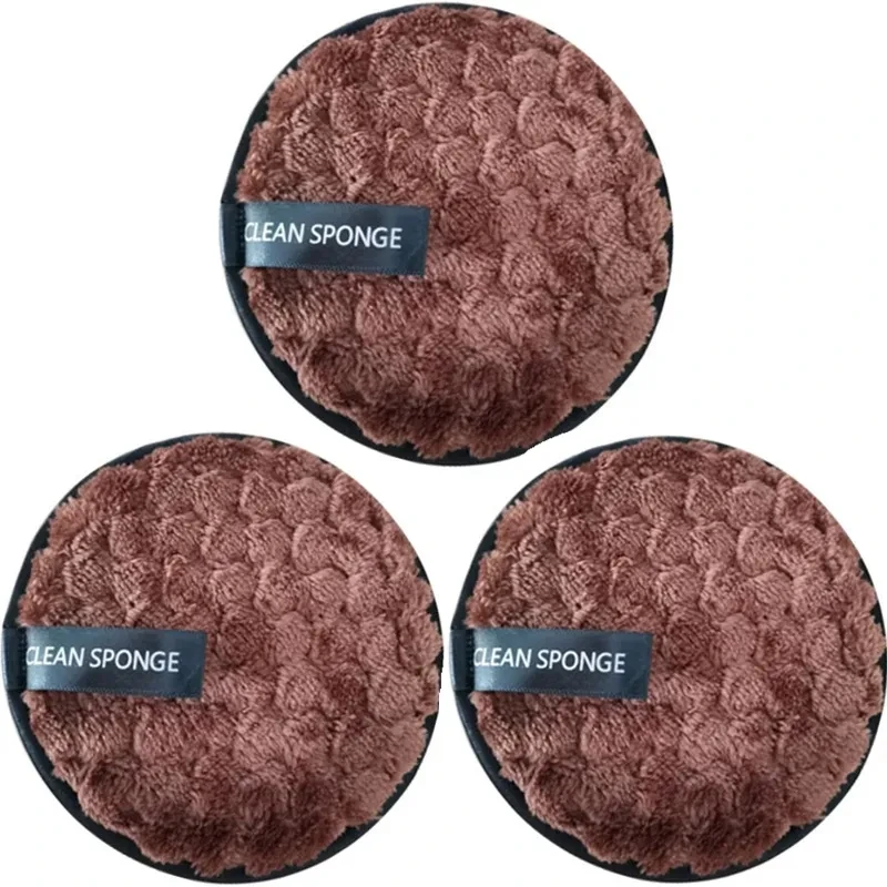 Eco-Friendly Reusable Makeup Remover Pads - Set of 3 Ultra-Soft Microfiber Cleansing Cloths