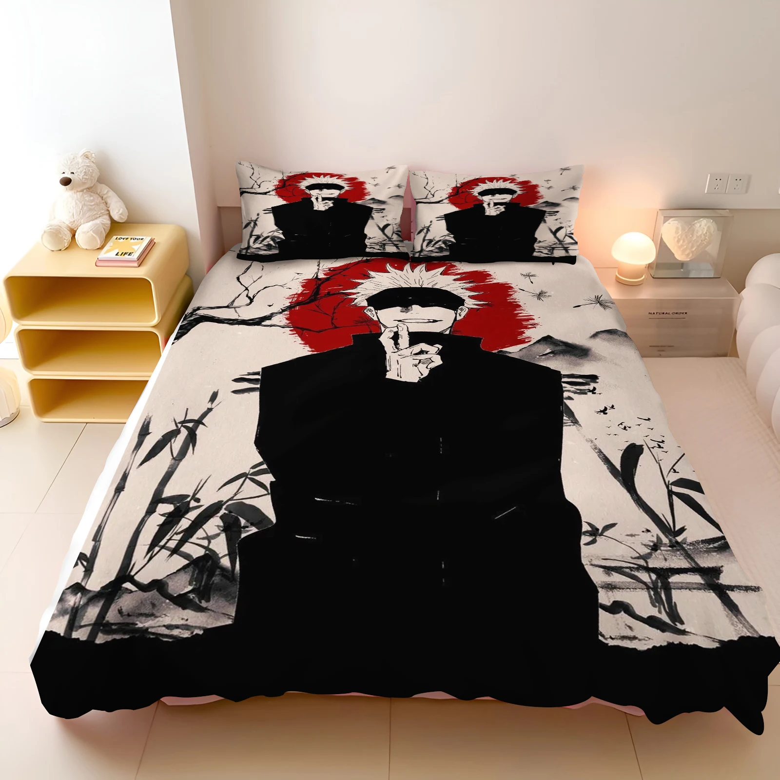 Jujutsu Kaisen Bedding Set Japan Famous Anime Duvet Cover Sets Comforter Bed Linen Twin Queen King Single Size Dropshipping