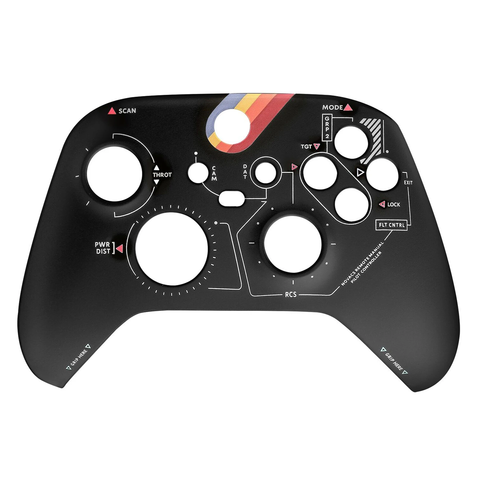 Capa Preta do Controlador Substituição da Tampa Placa Frontal sem Controlador Xbox Series x - Image 4