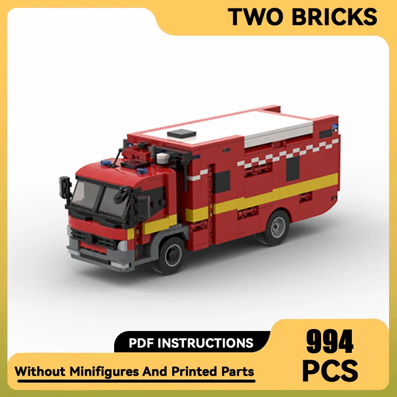 

Car Series YcMoc Building Blocks London Fire Brigade LFB Technology Bricks Brand-name Vehicle DIY Toys For Kids Children