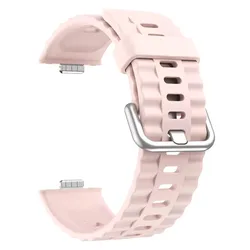 Dynamic Silicone Sport Watch Strap - Replacement Band for Fit 5 4 3 Pro (Pink)