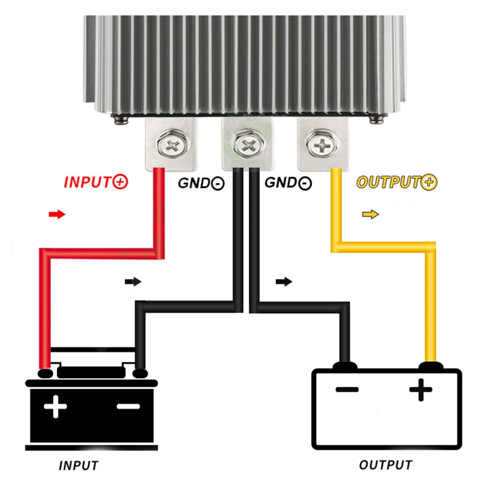 módulo Buck, conversor DC, 24 V a 12 V, 1A-60A, DC