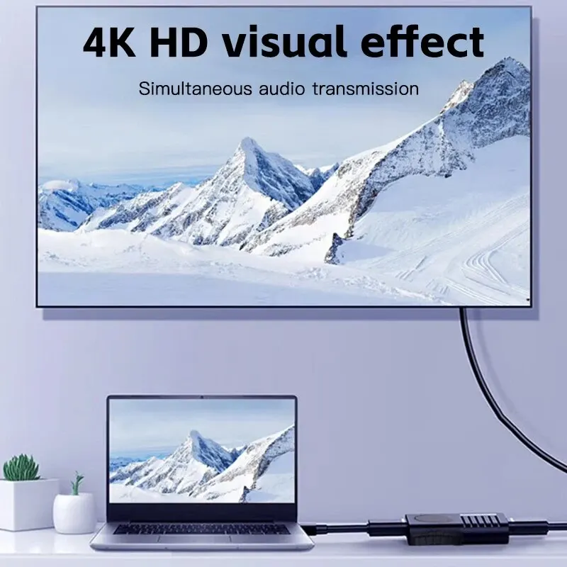 4K HDTV Extender Female To Female Converter 1-6PCS HD 1080 Extension Cable Cord Adapter For Monitor Display Laptop