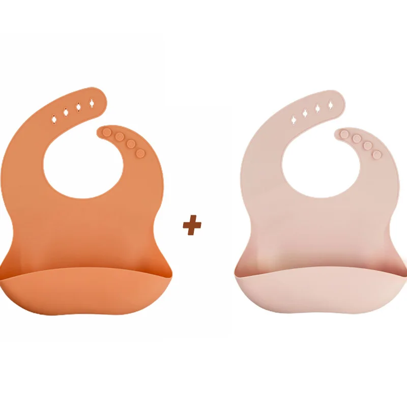 cute baby accessories 1/2 Pcs silicon Baby Bib Waterproof Infant Bibs Newborn Feeding Cloth Toddle Boys Girls Adjustable Different Styles of Bibs cool baby accessories Baby Accessories