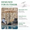 JHK Outdoor Patio Umbrella UV Protection For Garden Sturdy Structure All Weather Outdoor Umbrellas For Backyard Pool Holidays 4