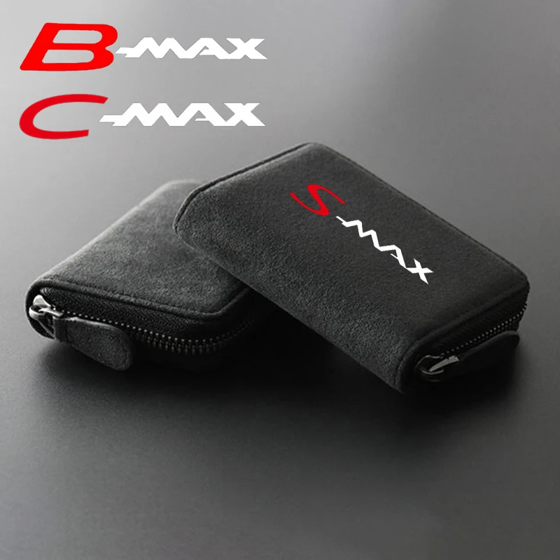 Scatola Portaoggetti Portatile In Pelle Scamosciata Per Auto Porta Patente Di Guida Per Ford Smax S Max S-Max Cmax C Max C-Max Bmax B Max B-Max Car