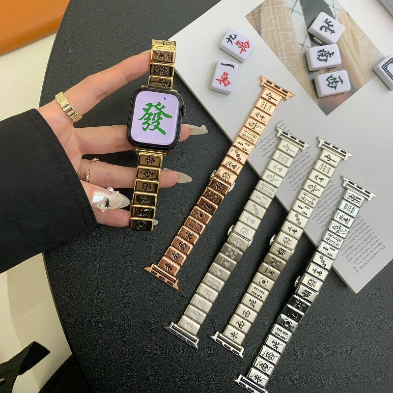 Apple Watch ø   Ʈ 9 8 7 6 5 SE 4 3 38/40/41/42/44/45mm iWatch UItra 2 49mm  м INS ߱ ݼ 