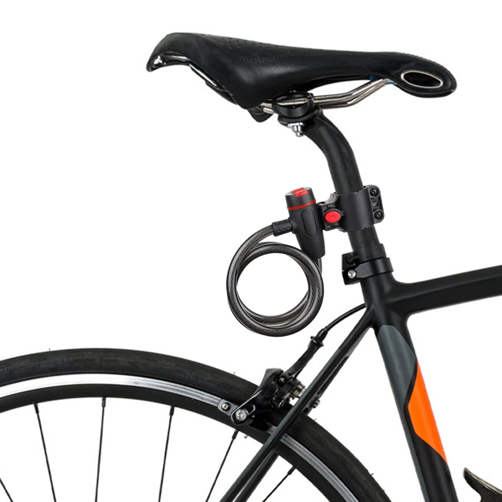 Cadenas de Vélo Câble Antivol avec 4 Chiffres Intelligente Code et vélo