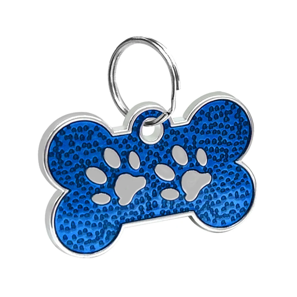 Anti-lost Dog ID Tag Personalized Dogs Cat Tags Bone Shape Customized Pet Nameplate for Collar Necklace Free Gift Chihuahua pet id tag