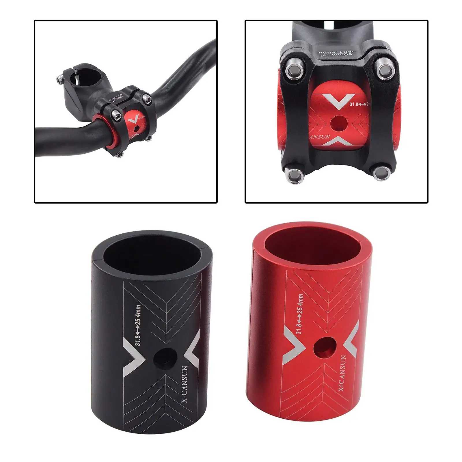 Enhanced Aluminum Alloy Bike Handlebar Shim Adapter
